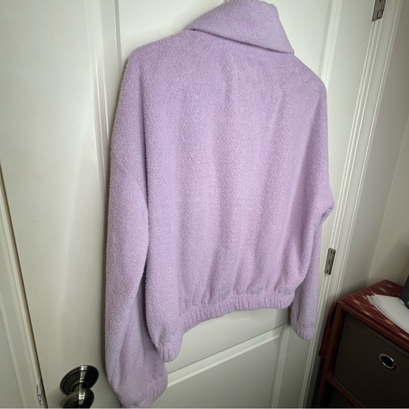 Urban Outfitters Lilac Quarter Zip Top Sweatshirt Sz M - Picture 9 of 16
